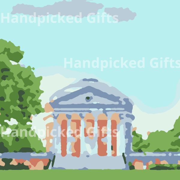 UVA Rotunda Paint by Number Kit – Relaxing Keepsake Activity, Celebrates Wahoo Spirit (Copy)