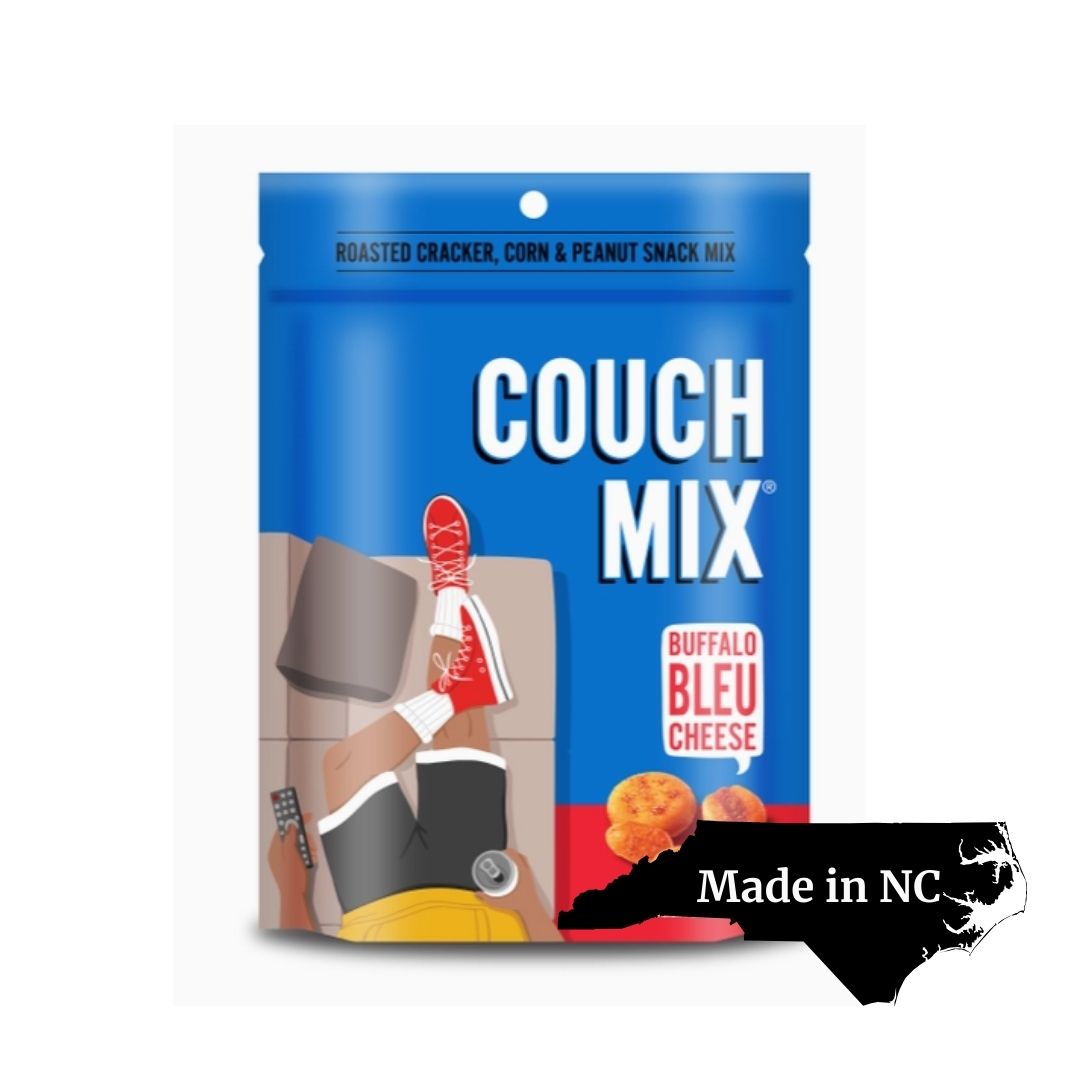 Made in North Carolina, Bruce Julian's Couch Mix is a delicious snack mix included in a Chapel Hill gift box which is great for gifting to Tar Heel fans