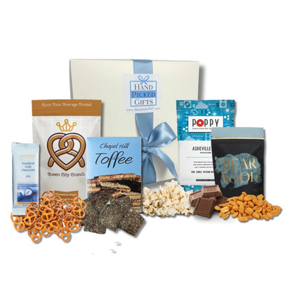 gourmet gift box full of sweet NC made gourmet food products