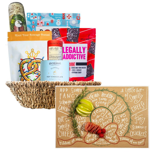 The Carolina Holiday Host Gift Basket – Featuring Festive NC Treats & Reusable Charcuterie Mat