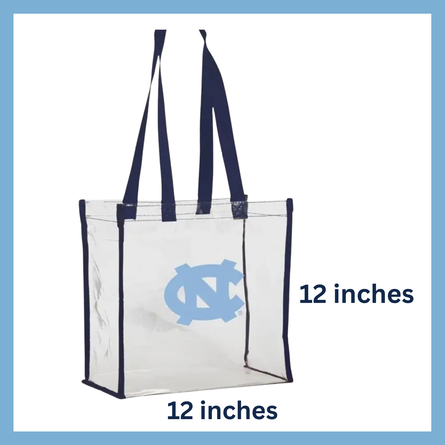Clear UNC Stadium Bag HandPicked Gifts