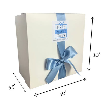 White high end gift box used as packaging for luxury gifts