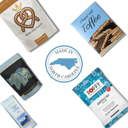 collection of made in north carolina sweet treats in attractive gift box