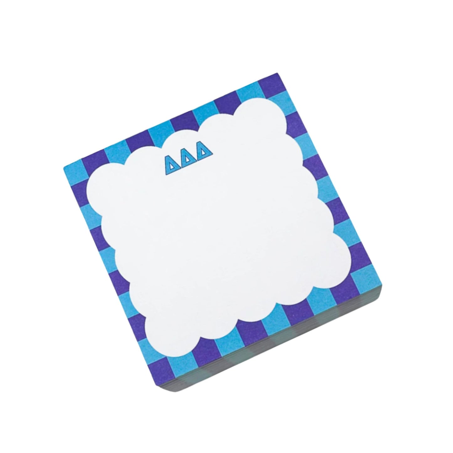  Delta Delta Delta notepad with Greek letters for UNC Chapel Hill students