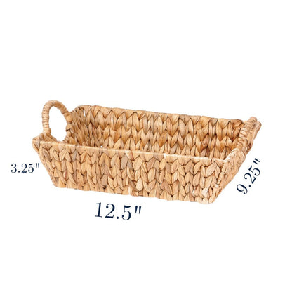 Reusable hyacinth tray gift basket for North Carolina gourmet gifts and corporate clients