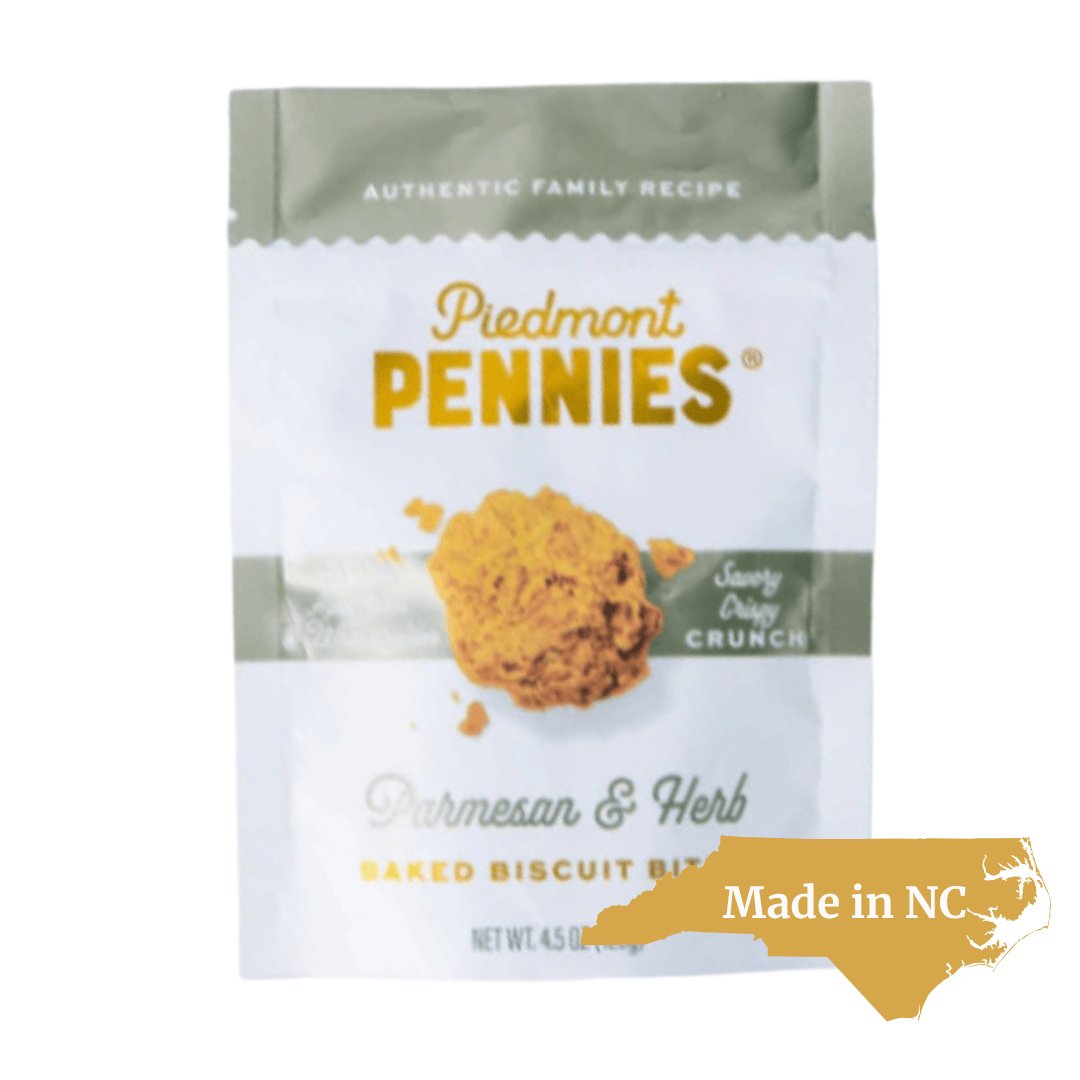 Parmesan herb cheese wafers from North Carolina artisan makers in gourmet gift baskets