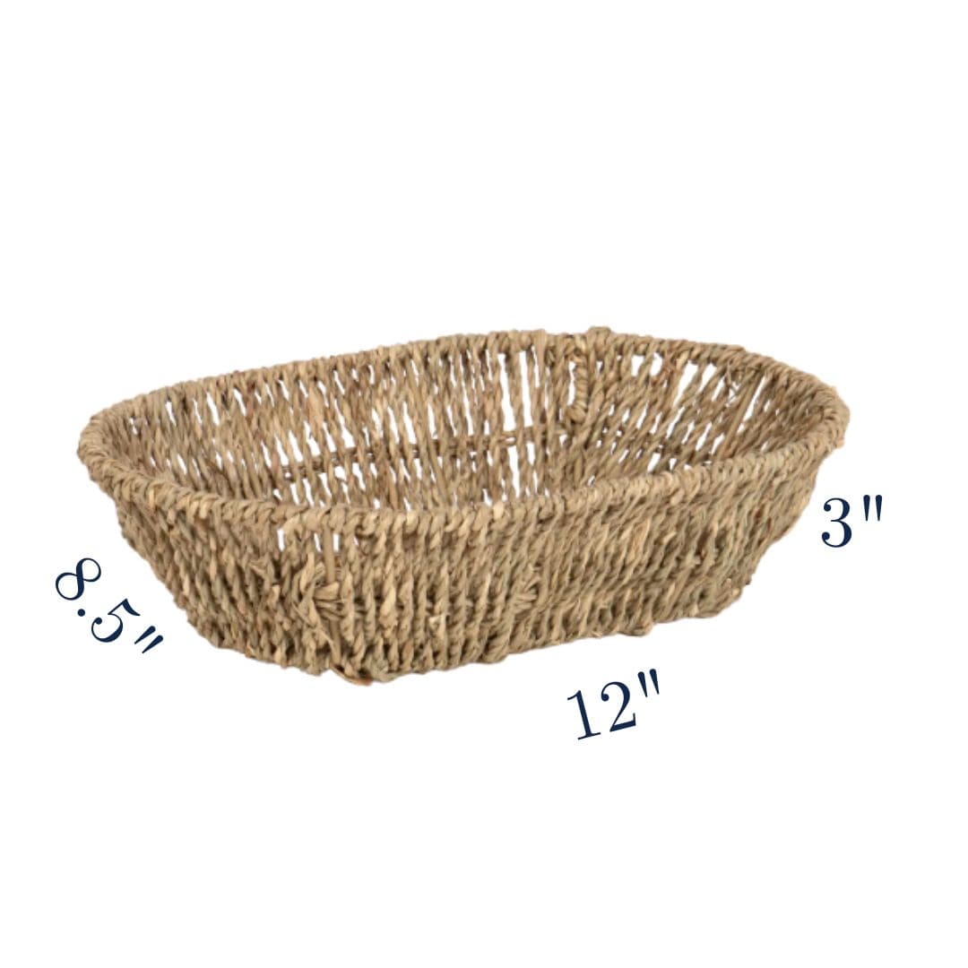 Reusable seagrass basket for North Carolina Easter gifts and artisan gourmet treats