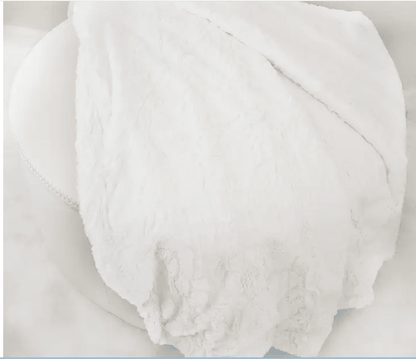 Soft faux fur blanket in North Carolina sympathy and comfort care gift baskets