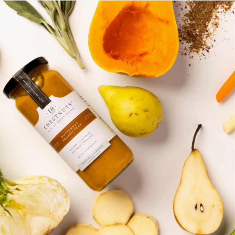 North Carolina made Butternut Pear soup from Asheville in a comfort gift box